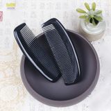  Lược sừng trâu dáng me trơn hình dáng múi bưởi kích thước 8,5cm - 13cm màu đen giảm tình trạng rụng tóc 