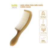  Lược sừng trâu chuôi trơn Mnistore màu sắc trắng lưa kích thước 16cm đến 20cm dày 3-11mm Lược Chăm Sóc Và Bảo Vệ Tóc 