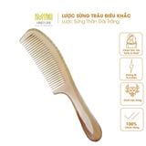  Lược sừng trâu thân dài Mnistore màu sắc trắng kích thước 17-20cm dày 5-9mm Lựa Chọn Hàng Đầu Cho Tóc Suôn Mượt 