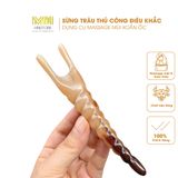  Dụng cụ massage mũi sừng trâu Mnistore hình dáng hình xoắn ốc kích thước 10-12cm Giải Pháp Hoàn Hảo Cho Mũi Thon Gọn, Thanh Thoát 