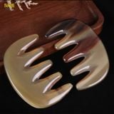  Lược sừng massage đầu Mnistore thiết kế răng thưa kích thước 9-10cmx5,5cm dày 8mm-11mm Dễ sử dụng, dùng để massage đầu 