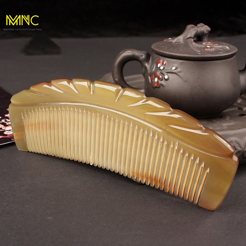 Lược Chải Đầu Dưỡng Sinh Bằng Sừng Trâu – Chăm Sóc Tóc Tự Nhiên