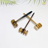  Cây lăn massage sừng trâu Mnistore kích thước 15cm màu sắc trắng lưa Bí Quyết Chăm Sóc Sức Khỏe Tự Nhiên 