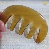  Lược sừng massage đầu Mnistore thiết kế răng thưa kích thước 9-10cmx5,5cm dày 8mm-11mm Dễ sử dụng, dùng để massage đầu 