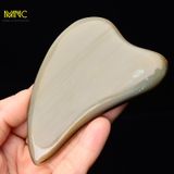  Bộ dụng cụ massage mặt đầu điêu khắc sừng trâu Mnistore kích thước 12,5cm dày 4mm-1cm Chăm sóc massage da mặt và mát xa da đầu 