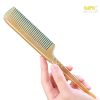  Lược sừng trâu chuôi dài khía Mnistore, bền đẹp, giúp tóc suôn mượt, chắc khỏe tự nhiên 