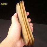  Lược sừng trâu dáng khắc khía vương miện Mnistore màu trắng - đen kích thước 11-17cm trên thân chăm sóc và bảo vệ tóc 