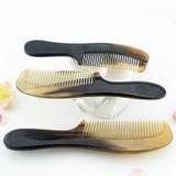  Lược sừng trâu chuôi trơn Mnistore màu sắc đen kích thước 16cm đến 20cm Chăm Sóc Tóc Từ Thiên Nhiên Và Bảo Vệ Da Đầu 