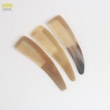  Lược sừng trâu dáng liềm Mnistore màu trắng kích thước 16-20cm lược chải tóc massage đầu giúp giảm căng thẳng mệt mỏi 
