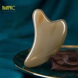  Bộ dụng cụ massage mặt đầu điêu khắc sừng trâu Mnistore kích thước 12,5cm dày 4mm-1cm Chăm sóc massage da mặt và mát xa da đầu 