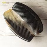  Lược sừng trâu dáng me trơn hình dáng múi bưởi kích thước 8,5cm - 13cm màu đen giảm tình trạng rụng tóc 