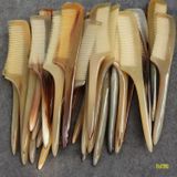  Lược sừng trâu hình dáng chuôi dài Mnistore màu trắng kích thước 20cmx3,5cm dày 3-6mm lược chải giúp trí não tỉnh táo 