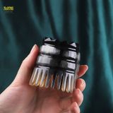  Dụng cụ massage đầu lưng gáy chế tác từ sừng trâu Mnistore Kích Thước 12cm - 13cm màu trắng đen giúp giảm căng thẳng 