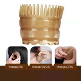  Dụng cụ massage đầu lưng gáy chế tác từ sừng trâu Mnistore Kích Thước 12cm - 13cm màu trắng đen giúp giảm căng thẳng 