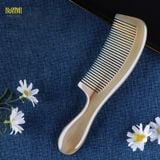  Lược sừng trâu chuôi trơn Mnistore màu sắc trắng lưa kích thước 16cm đến 20cm dày 3-11mm Lược Chăm Sóc Và Bảo Vệ Tóc 