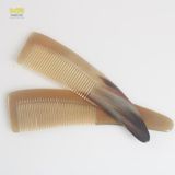  Lược sừng trâu dáng liềm Mnistore màu trắng kích thước 16-20cm lược chải tóc massage đầu giúp giảm căng thẳng mệt mỏi 