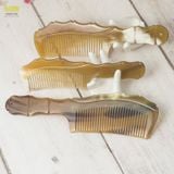  Lược sừng trâu chuôi trúc Mnistore màu sắc trắng kích thước 16-20cm Sự Lựa Chọn Hoàn Hảo Cho Mái Tóc của bạn 