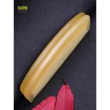  Lược sừng trâu dáng me trơn hình dáng múi bưởi kích thước 8,5cm - 13cm màu lưa giảm tình trạng rụng tóc 