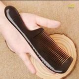  Lược sừng trâu chuôi trơn Mnistore màu sắc đen kích thước 16cm đến 20cm Chăm Sóc Tóc Từ Thiên Nhiên Và Bảo Vệ Da Đầu 