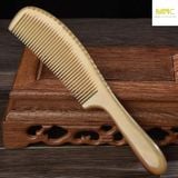  Lược sừng trâu thân dài Mnistore màu sắc trắng kích thước 17-20cm dày 5-9mm Lựa Chọn Hàng Đầu Cho Tóc Suôn Mượt 