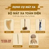  Bộ Dụng Cụ Massage Sừng Trâu gồm: mát xa mũi và đầu, mát xa tim, thanh lăn, mát xa cổ vai gáy, bút bấm huyệt – Giải Pháp Chăm Sóc Sức Khỏe Tự Nhiên, An Toàn Ngay Tại Nhà 