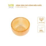  Chén sừng trâu Mnistore kích thước 3,2x5cm màu đen và trắng Vẻ Đẹp Tự Nhiên, Sang Trọng Và Đẳng Cấp 