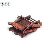  Giá đỡ điện thoại di động hình ghế gỗ kích thước 11x15cm decor bàn học giá để điện thoại xem phim có thể gấp gọn gàng 