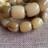  Vòng tay sừng đốt trúc màu trắng kích thước 1,2-2cm phù hợp với mọi kiểu dáng thời trang mang đến phú quý và trường tồn Phụ Kiện Kiềng 