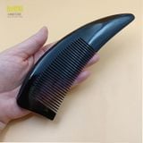  Lược sừng liềm trơn Mnistore màu đen kích thước 16cm - 20cm lược chải tóc massage đầu giúp giảm căng thẳng mệt mỏi 