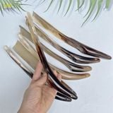  Cây đón gót giày sừng trâu Mnistore kích thước 35cm màu sắc trắng lưa dễ xỏ giúp gót chân trượt vào giày dễ hơn 