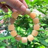  Vòng tay sừng đốt trúc màu trắng kích thước 1,2-2cm phù hợp với mọi kiểu dáng thời trang mang đến phú quý và trường tồn Phụ Kiện Kiềng 