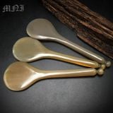  Cây massage sừng kẹo mút kích thước 12cm - 13,5cm độ dày 2,6 - 9mm màu sắc lưa và trắng, dụng cụ massage giúp giảm quầng thâm bọng mắt, giảm sưng 