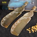  Lược sừng con công khía tách bằng tay kích thước 20cm (trắng) giúp trí não tỉnh táo, phòng mất ngủ 