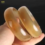  Vòng Sừng Trâu, Vòng Tay Bản Trơn Kích Thước 5,5-7,5cm Độ Dày 0,6cm May Mắn và Bình An Trong Tài Lộc Vòng Phong Thủy Dành Cho Phụ Nữ 