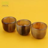 Chén sừng trâu hàng ngọn kích thước 3,2x3,8 và 3,2x 4,2 cm chén uống trà/rượu thanh lọc cơ thể và giải nhiệt 