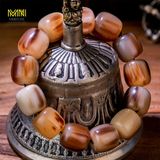  Vòng tay sừng đốt trúc kích thước 1,2-2cm màu trắng xô mang đến phú quý và trường tồn, con người quân tử Phụ Kiện 