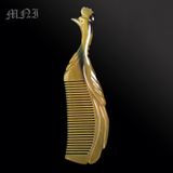  Lược sừng con công khía trơn, kích thước 18cm, màu trắng, massage da đầu phòng mất ngủ 