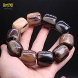  Vòng tay sừng đốt trúc kích thước 1,2-2cm màu sắc đen lưa phù hợp với mọi kiểu dáng thời trang mang đến phú quý và trường tồn Phụ Kiện Kiềng 