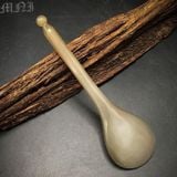  Cây massage sừng kẹo mút kích thước 12cm - 13,5cm độ dày 2,6 - 9mm màu sắc lưa và trắng, dụng cụ massage giúp giảm quầng thâm bọng mắt, giảm sưng 