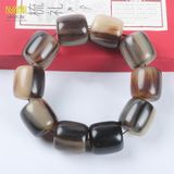  Vòng tay sừng trâu hình dáng hạt đốt trúc kích thước 1,2cm - 2,5cm màu sắc trắng, đen và trắng xô, vòng phong thủy mang đến bình an - tài lộc cho người sử dụng Phụ Kiện Kiềng 