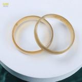  Vòng Sừng Trâu, Vòng Tay Bản Trơn Kích Thước 5,5-7,5cm Độ Dày 0,6cm May Mắn và Bình An Trong Tài Lộc Vòng Phong Thủy Dành Cho Phụ Nữ 