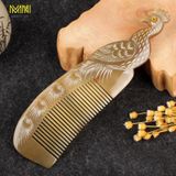  Lược sừng con công khía tách bằng tay kích thước 20cm (trắng) giúp trí não tỉnh táo, phòng mất ngủ 