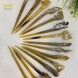  Châm cài tóc, châm làm bằng sừng trâu kích thước 14-18cm sang trọng lịch lãm quà tặng ý nghĩa của người Việt Nam 