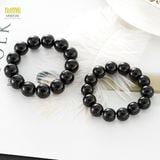  Vòng Tay Sừng Trâu Vòng Hạt Chuỗi màu đen bóng kích thước 1,2cm đến 2,5cm Trang sức Tự Nhiên và Độc Đáo 