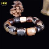  Vòng tay sừng đốt trúc kích thước 1,2-2cm màu sắc đen lưa phù hợp với mọi kiểu dáng thời trang mang đến phú quý và trường tồn Phụ Kiện Kiềng 