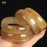  Vòng Sừng Trâu, Vòng Tay Bản Trơn Kích Thước 5,5-7,5cm Độ Dày 0,6cm May Mắn và Bình An Trong Tài Lộc Vòng Phong Thủy Dành Cho Phụ Nữ 