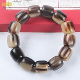 Vòng tay sừng đốt trúc kích thước 1,2-2cm màu sắc đen lưa phù hợp với mọi kiểu dáng thời trang mang đến phú quý và trường tồn Phụ Kiện Kiềng 
