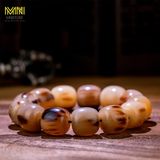  Vòng tay sừng trâu hình dáng hạt đốt trúc kích thước 1,2cm - 2,5cm màu sắc trắng, đen và trắng xô, vòng phong thủy mang đến bình an - tài lộc cho người sử dụng Phụ Kiện Kiềng 