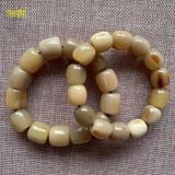  Vòng tay sừng đốt trúc màu trắng kích thước 1,2-2cm phù hợp với mọi kiểu dáng thời trang mang đến phú quý và trường tồn Phụ Kiện Kiềng 