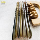  Lược sừng trâu chuôi răng thưa kích thước 20cm dày 7-9mm chống rụng tóc, giảm cảm giác đau đầu, làm quà tặng 